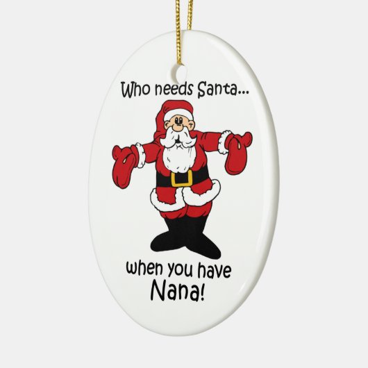 Funny Kerstornament Keramisch Ornament (Links)