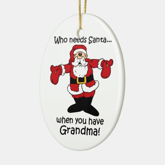 Funny Kerstornament Keramisch Ornament (Links)