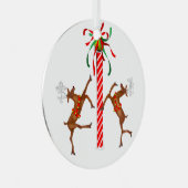 Funny Kerstornament Metalen Ornament (Voorkant Rechts)