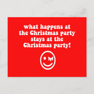 Funny kerstparty feestdagenkaart