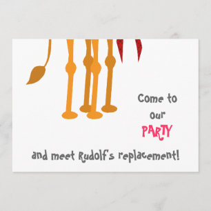 Funny Kerstparty Invitation Card (Camel) Kaart