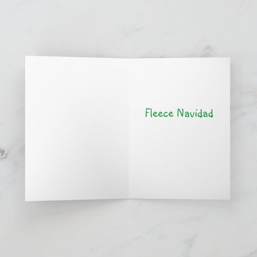 Funny kerstrendierse Cartoon - Fleece Navidad Feestdagen Kaart (Binnen)