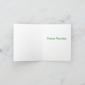 Funny kerstrendierse Cartoon - Fleece Navidad Feestdagen Kaart (Binnen)