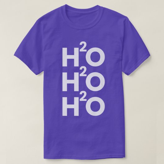 Funny Kerstscience geek chemistry nerd grapje H T-shirt (Design voorkant)