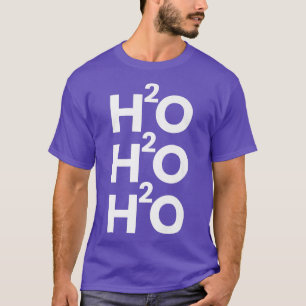 Funny Kerstscience geek chemistry nerd grapje H T-shirt
