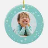 Funny Kerstshaak Keramisch Ornament (Achterkant)