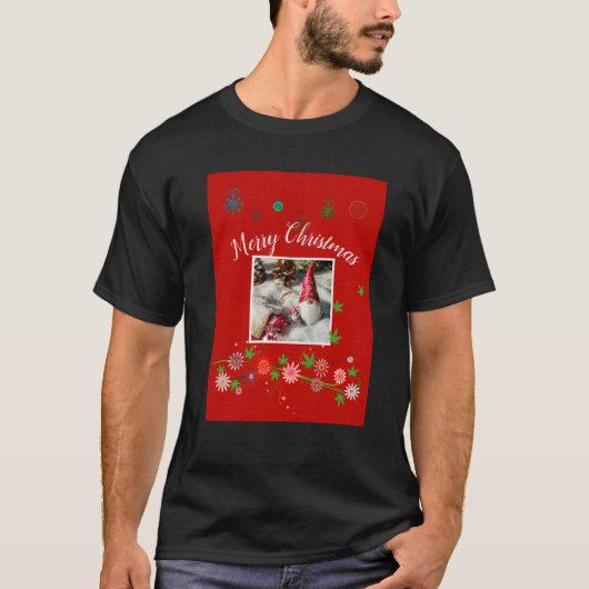 Funny kerstshirt rode koepel kerstman t-shirt (Voorkant)