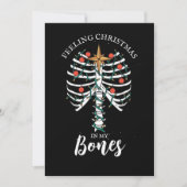 Funny Kerstskeleton Holiday Kaart (Voorkant)