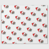 Funny kerstSugar Skull Cadeaupapier (Vlak)