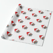 Funny kerstSugar Skull Cadeaupapier (Uitgerold)