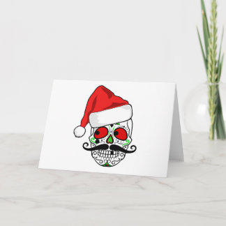 Funny kerstSugar Skull Feestdagen Kaart