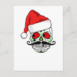 Funny kerstSugar Skull Feestdagenkaart