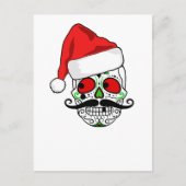 Funny kerstSugar Skull Feestdagenkaart (Voorkant)