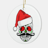 Funny kerstSugar Skull Keramisch Ornament (Links)