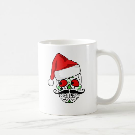 Funny kerstSugar Skull Koffiemok (Rechts)