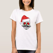 Funny kerstSugar Skull T-shirt (Voorkant)