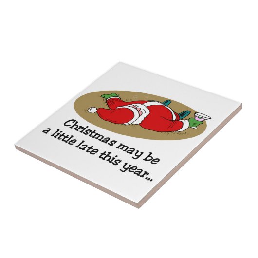 Funny Kerstteile Trivet Tegeltje (Zijkant)