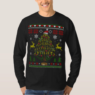 Funny Kersttrombone Player Gifts Xmas Tree Ug T-shirt