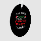 Funny Kerstverpleegster Ornament (voorkant)