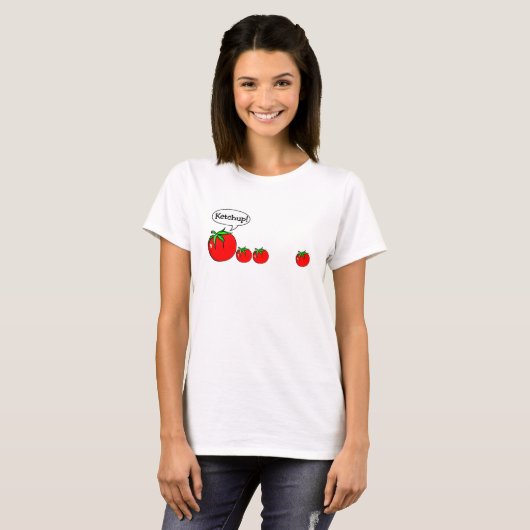 Funny Ketchup Joke Shirt (Voorkant volledig)
