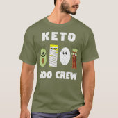 Funny Keto Boo Crew Squad T-shirt (Voorkant)