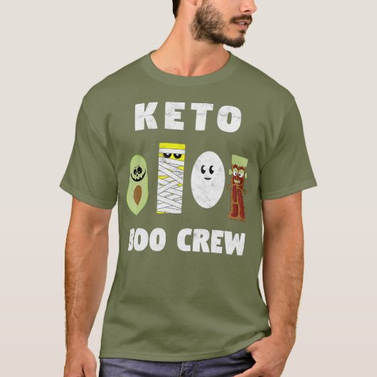 Funny Keto Boo Crew Squad T-shirt (Voorkant)