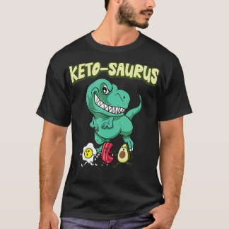 Funny Keto Diet Ketosis Ketognenic Keto Saurus  T-shirt
