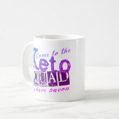 Funny Keto Diet Quote Koffiemok (Voorkant links)