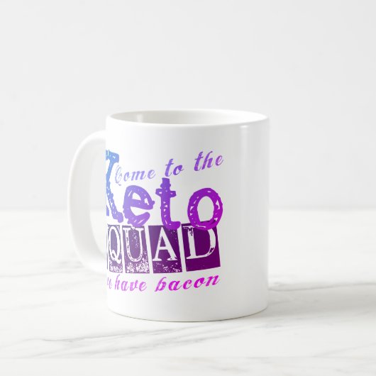 Funny Keto Diet Quote Koffiemok (Voorkant links)