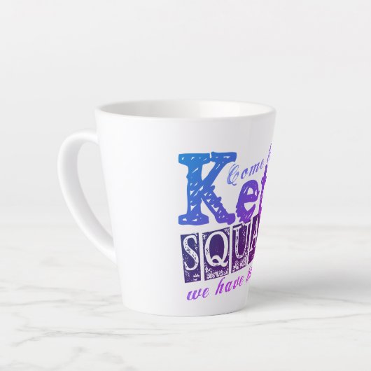 Funny Keto Diet Quote Latte Mok (Linkerhoek)