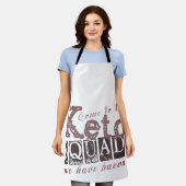 Funny Keto Diet Quote Schort (Gedragen)