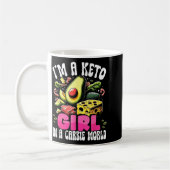 Funny Keto Gift - I'm A Carbie Girl In A Keto Worl Koffiemok (Links)