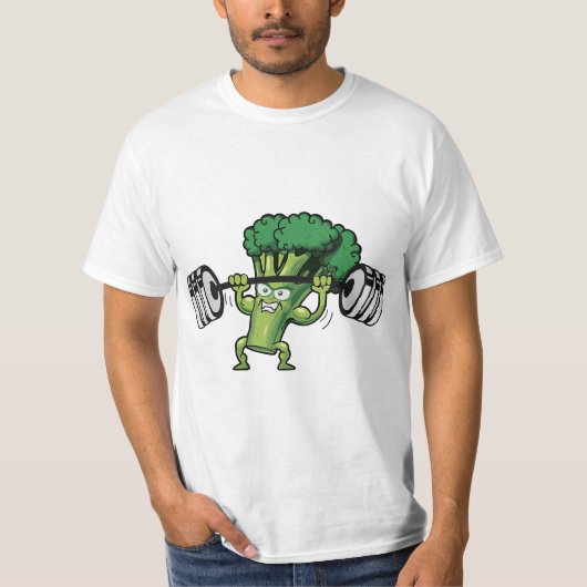 Funny Keto Powerlifting Broccoli for T-shirt (Voorkant)