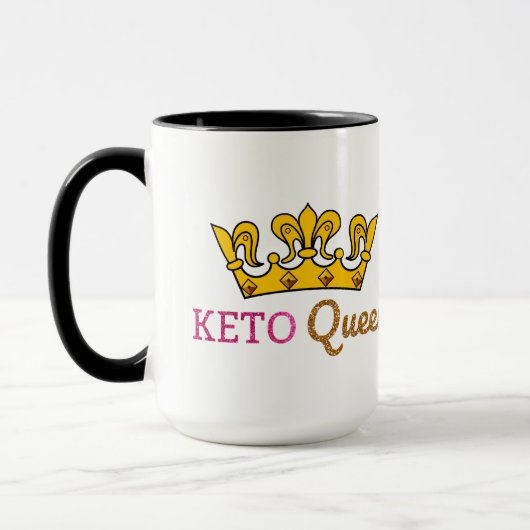 Funny Keto Queen Crown Mok (Links)