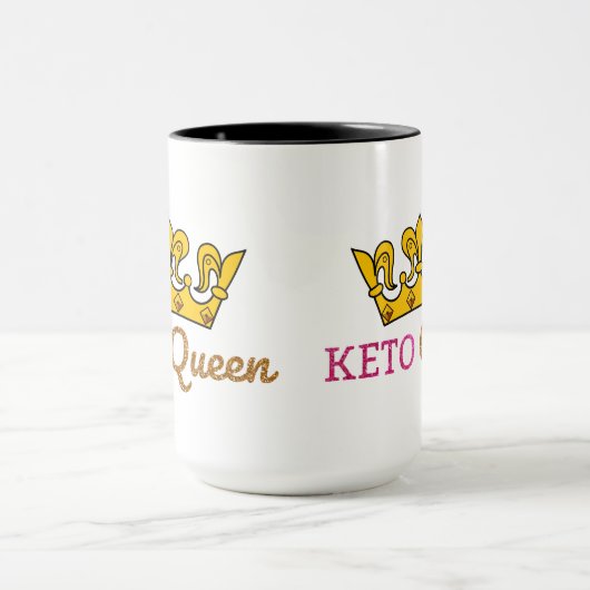 Funny Keto Queen Crown Mok (Midden)