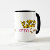 Funny Keto Queen Crown Mok (Voorkant rechts)
