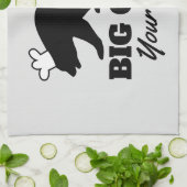 Funny Keukenhanddoekje voor BBQ-kok Theedoek (Gevouwen)