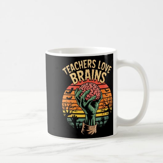 Funny Key Quote All Teachers Love Brains Cool Hall Koffiemok (Rechts)
