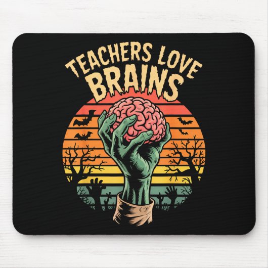 Funny Key Quote All Teachers Love Brains Cool Hall Muismat (Voorkant)