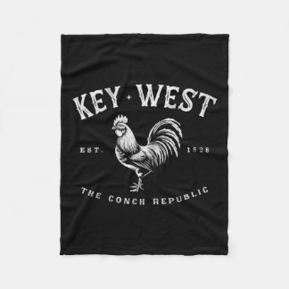 Funny Key West Haan Kip Sunrise Vissen Sur Fleece Deken