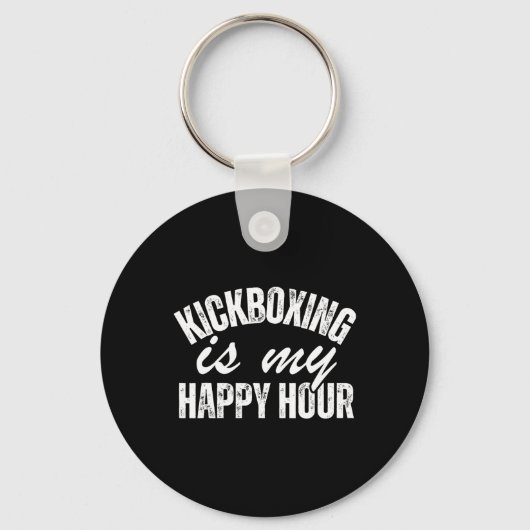 Funny Kickboxing For Men Women Kickboxer Workout E Sleutelhanger (Voorkant)