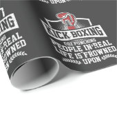 Funny Kickboxing Gift for Rude Martial Arts Boxer Cadeaupapier (Rol Hoek)