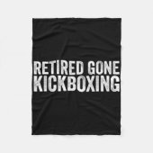 Funny Kickboxing Lover Quotes Muay Thai Kickboxing Fleece Deken (Voorkant)