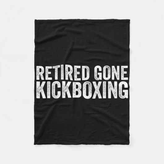 Funny Kickboxing Lover Quotes Muay Thai Kickboxing Fleece Deken (Voorkant)