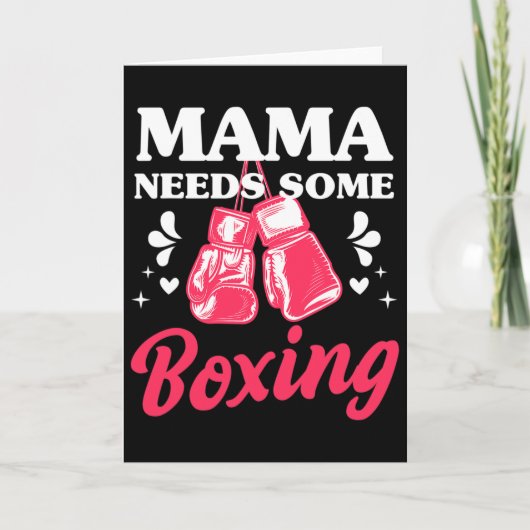Funny Kickboxing Mama Needs Some Boxing Training G Kaart (Voorkant)
