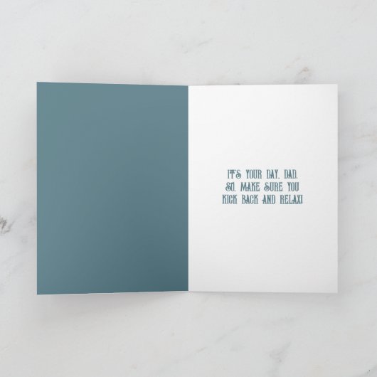 Funny Kicking Donkey Father's Day Card Kaart (Binnen)