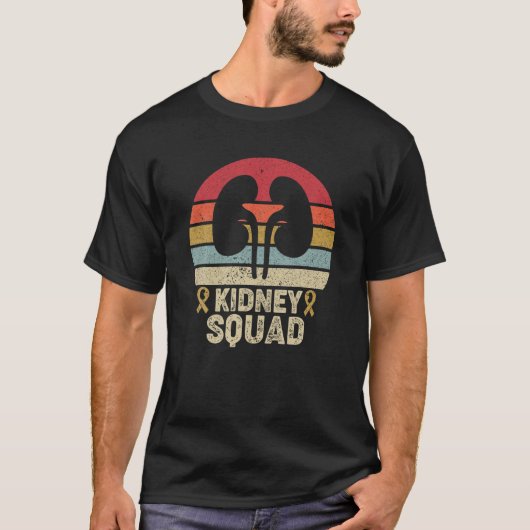 Funny Kidney Squad Nephrology Nurse Team Renal Dia T-shirt (Voorkant)