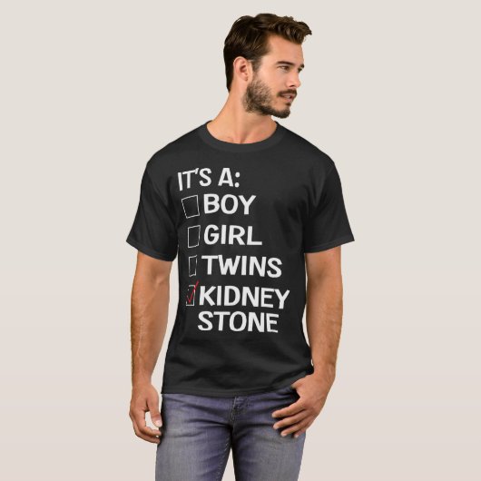 Funny Kidney Stone Meme Urology Joke Survivor  T-shirt (Voorkant volledig)
