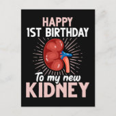 Funny Kidney Transplant Jubileum Briefkaart (Voorkant)