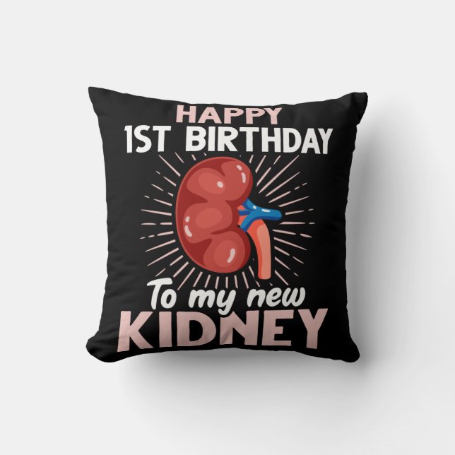 Funny Kidney Transplant Jubileum Kussen (Voorkant)